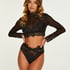 Cynthia long-sleeved bralette, Black