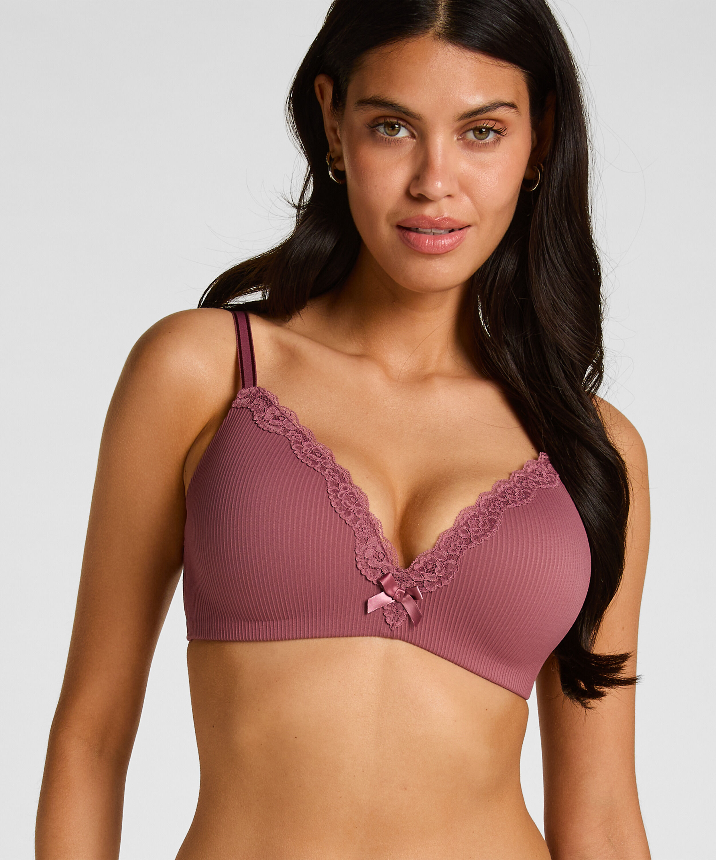 Lola Padded Non-Wired Bra, Purple