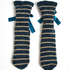 Lace-Up Slipper Socks, Blue
