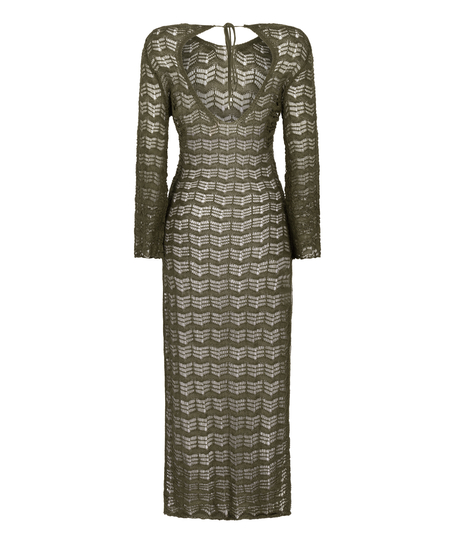 Crochet Maxi Dress, Green