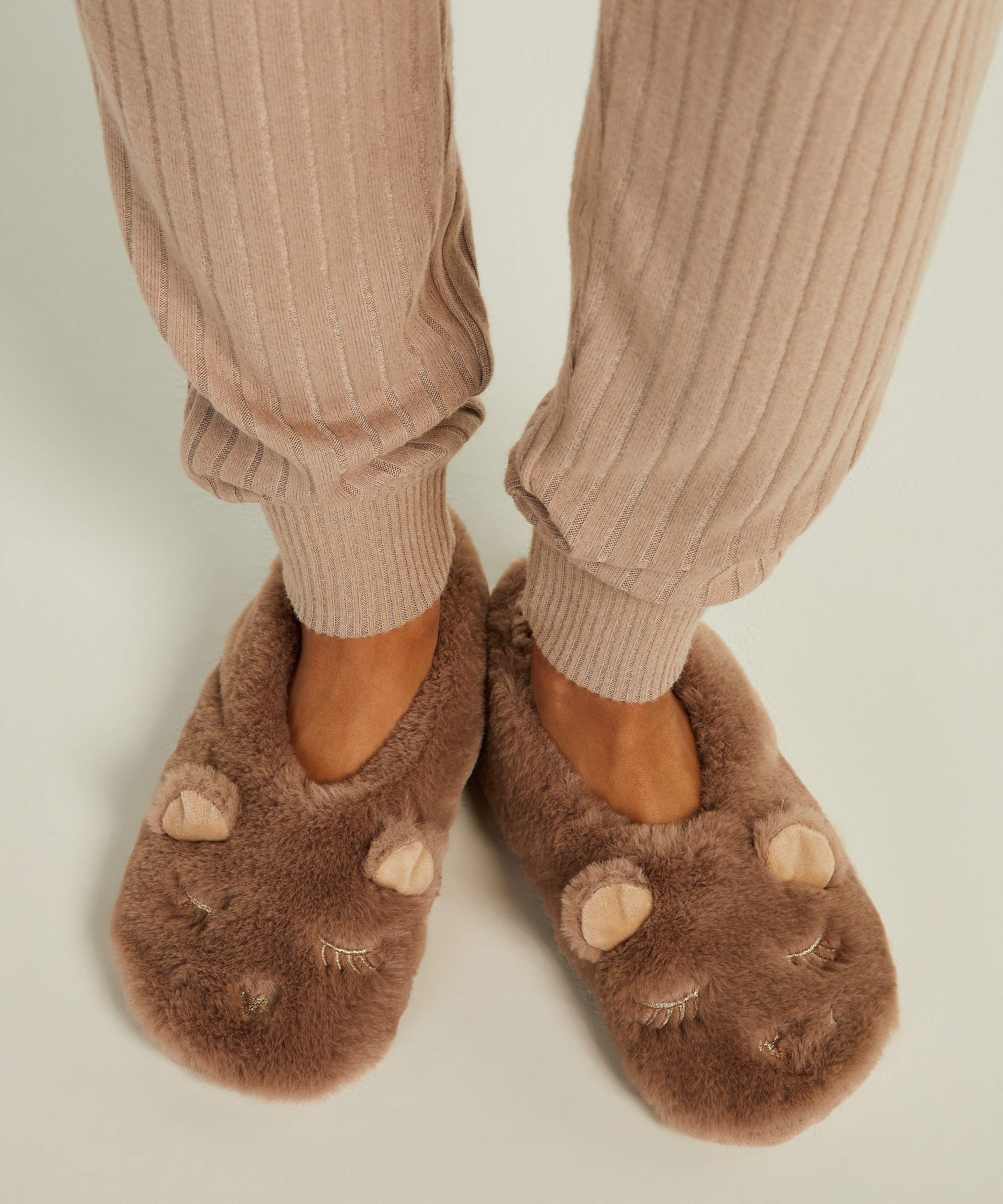 Ballerina slippers, Brown, main