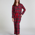 Flannel Pyjama Set, Red