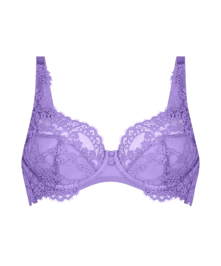 Daisy Non-Padded Underwired Bra, Purple
