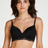 Yvonne padded non-underwired bra, Black