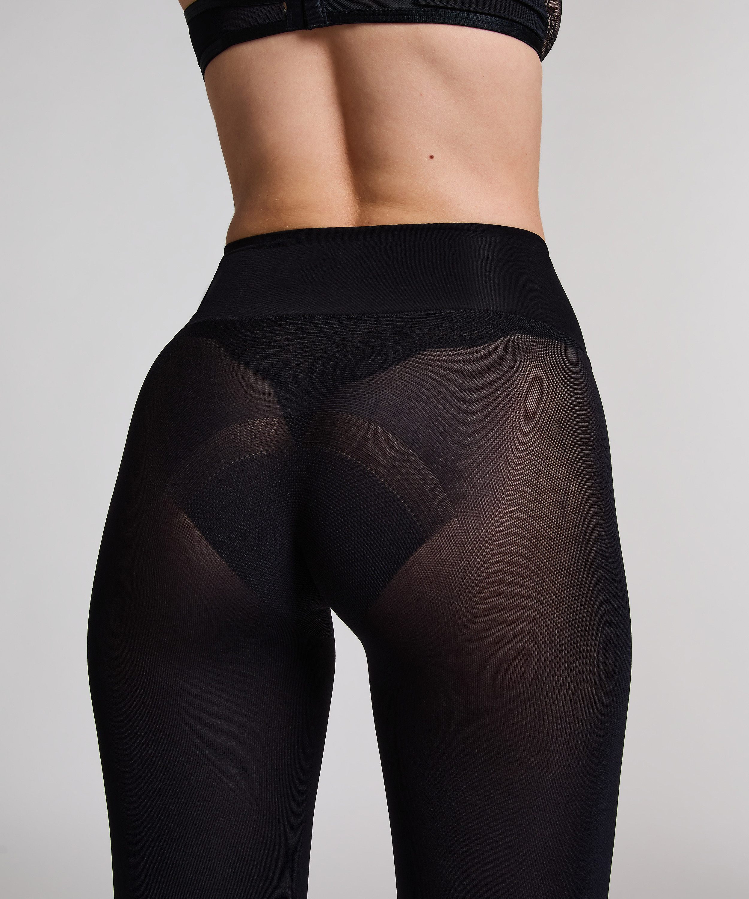 60 Denier Seamless Tights, Black, main