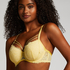 Lidia Padded Underwired Bra, Yellow
