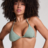 Giselle Triangle Bikini Top, Green