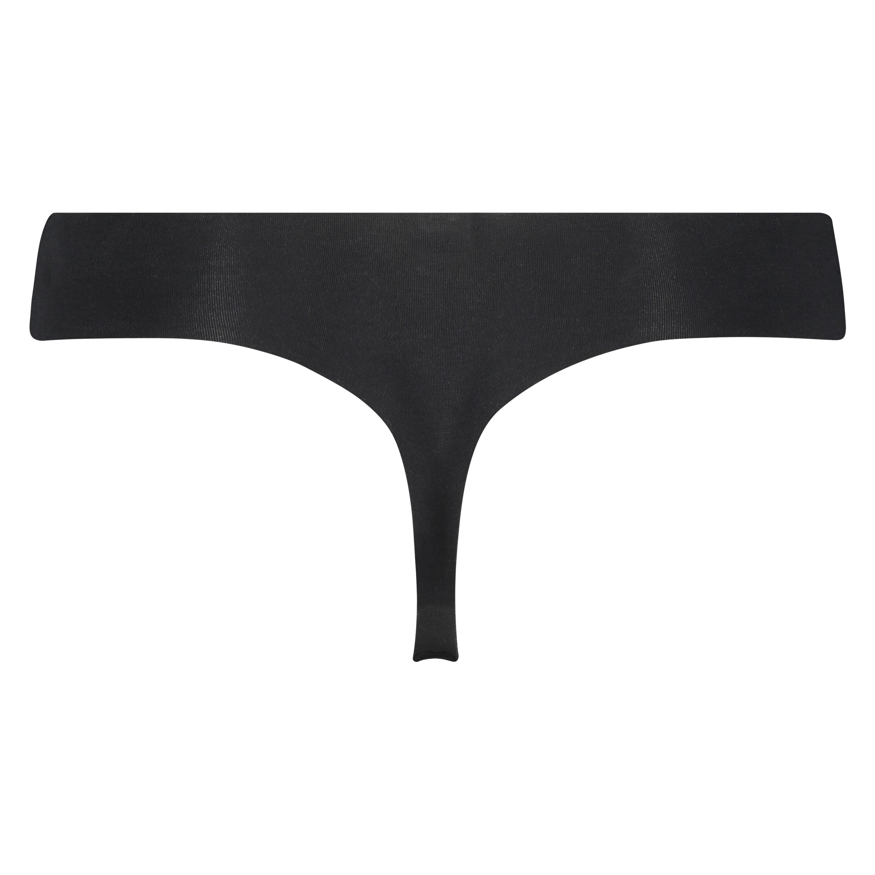 Invisible cotton thong, Black, main