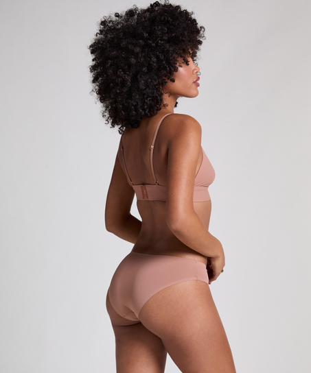 Smooth Triangle Bralette, Brown