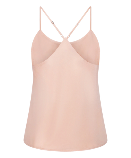 Ayla Satin Cami Top, Pink