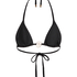 Yucatan Triangle Bikini Top, Black
