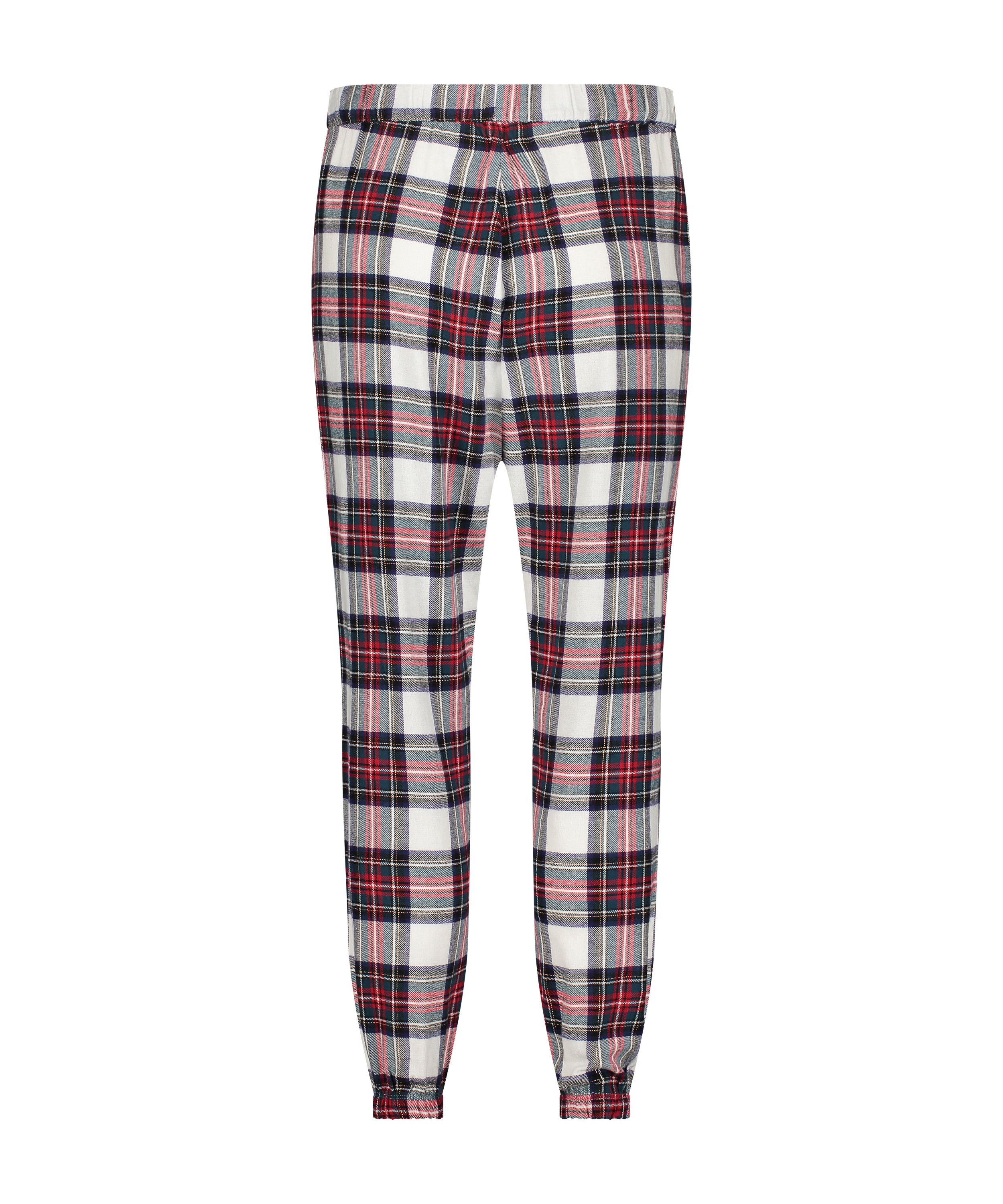 Flannel Pyjama Pants, White, main