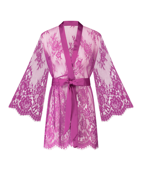 Isabelle Lace Kimono, Purple
