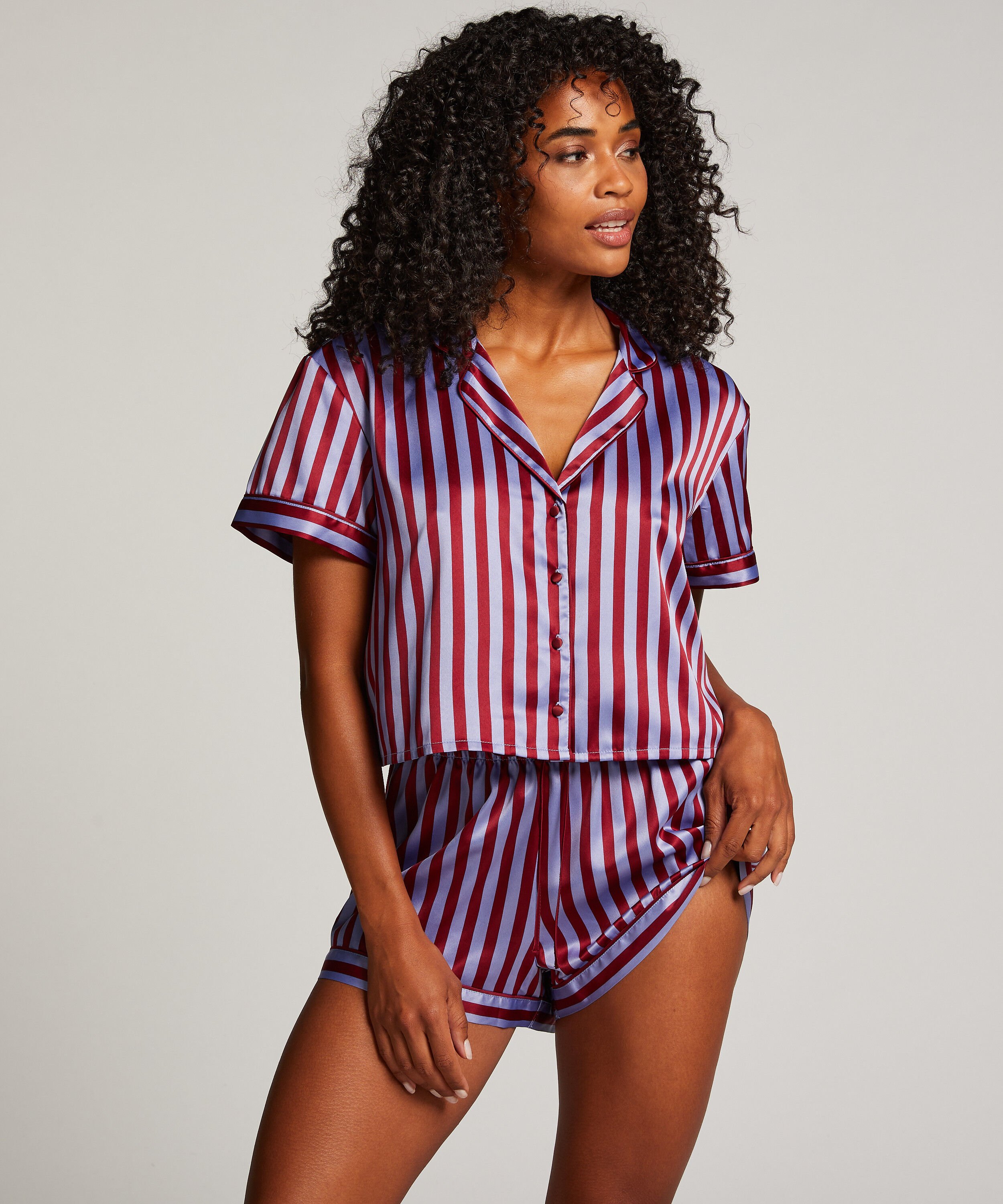 Satin Shorts, Purple