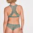Halter racerback bralette, Green