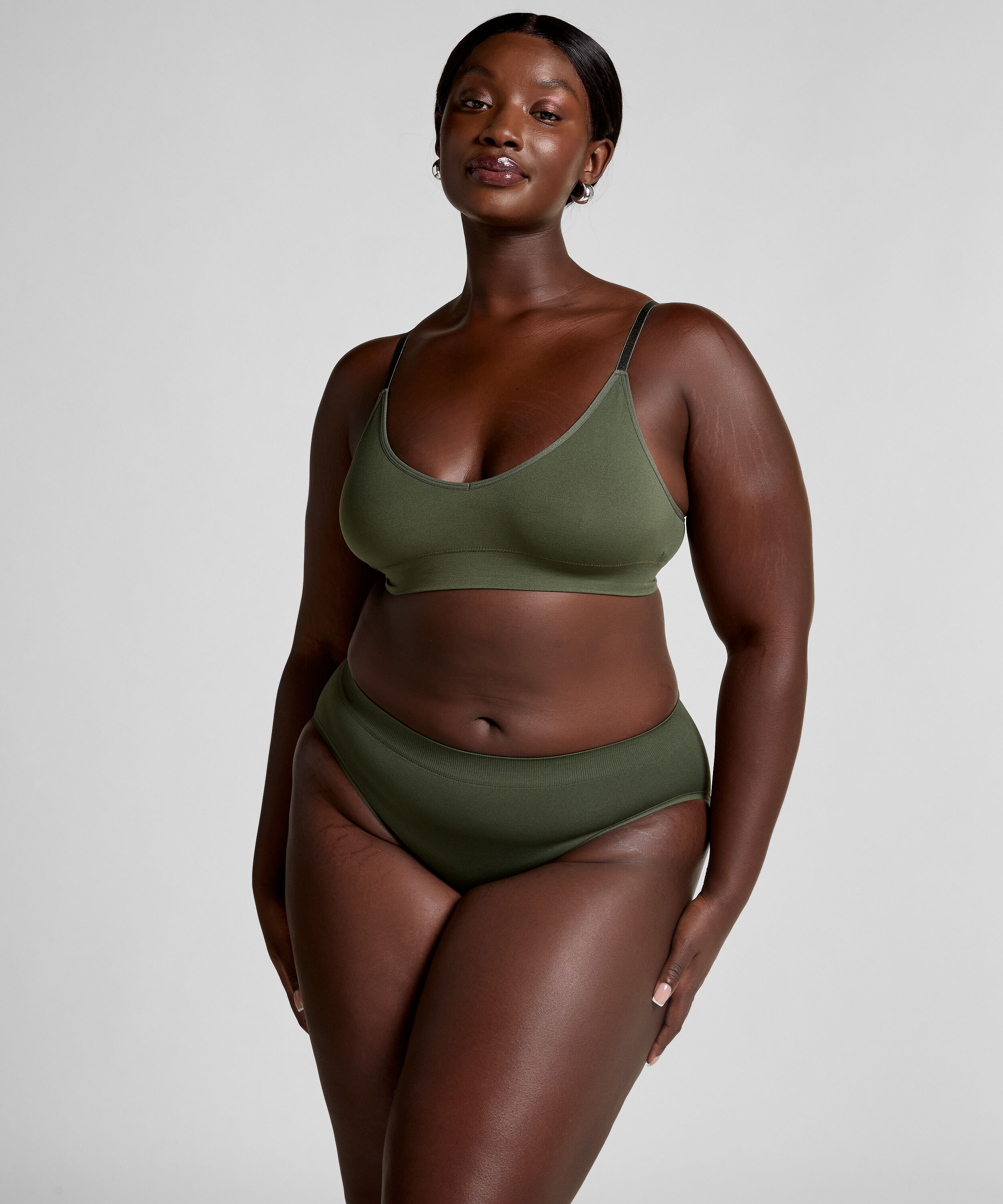 Dide Triangle Bralette, Green