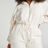 Fleece Onesie, White