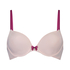 Plunge Padded Underwired Bra, Pink
