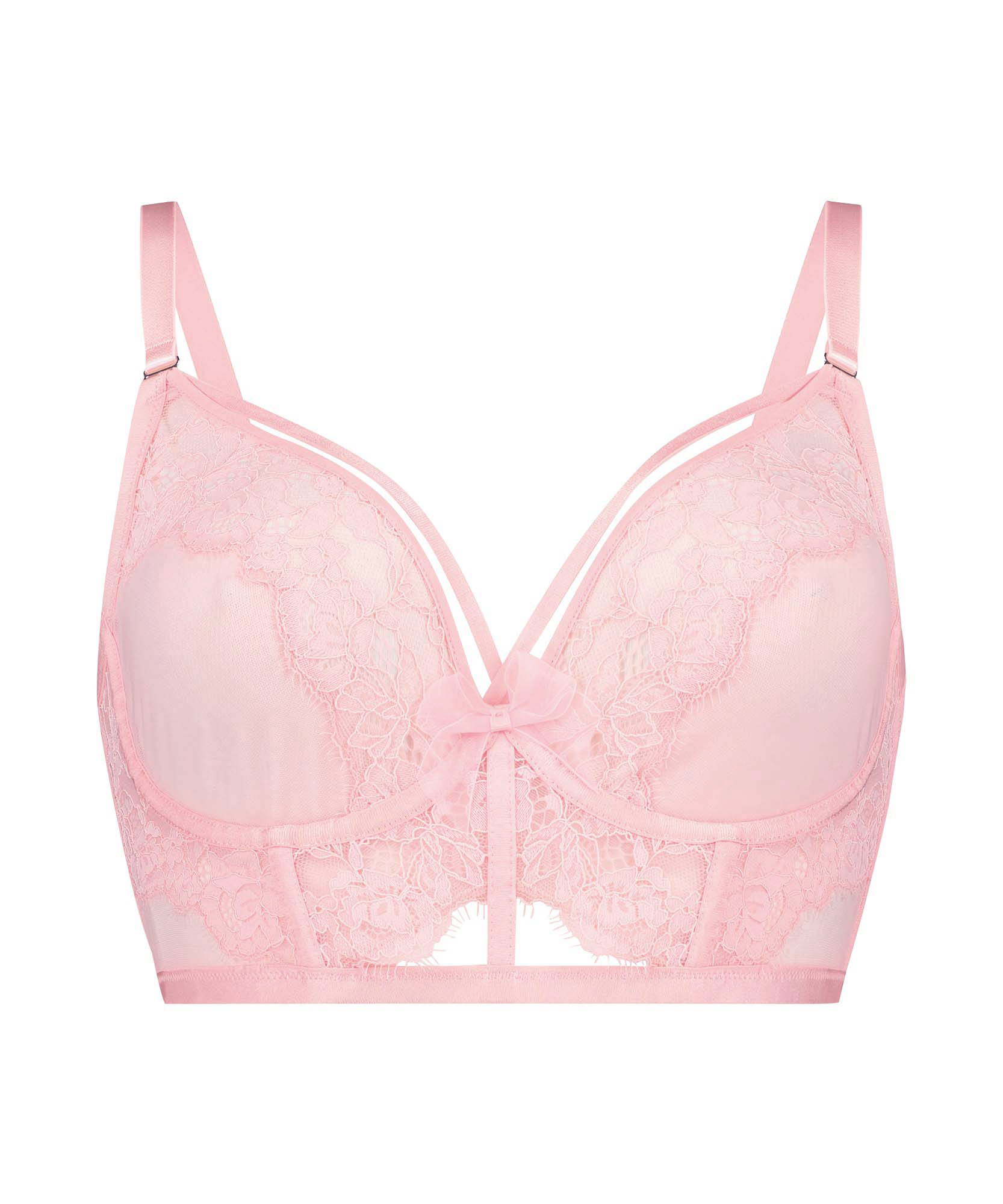 Louise Non-Padded Longline Underwired Bra Kim Petras, Pink, main