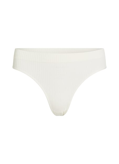 Dianne High Leg Thong, White