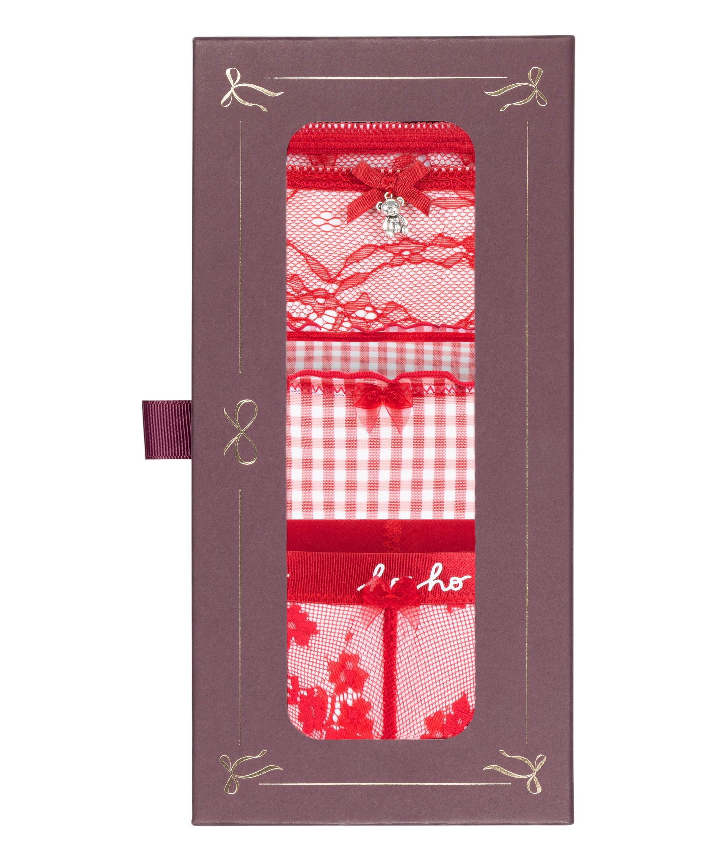 Christmas Thong Giftset, Red