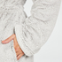 Fleece Bathrobe, Grey
