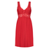 Modal Lace Slip Dress, Red