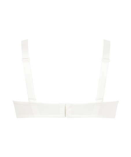 Amelia padded strapless underwired bra, White