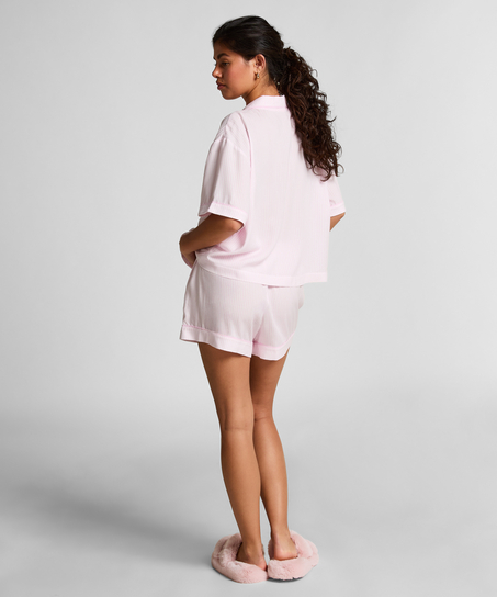 Pyjama short sleeve jacket, Pink