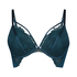 Riri Padded Underwired Push-Up Bra, Blue