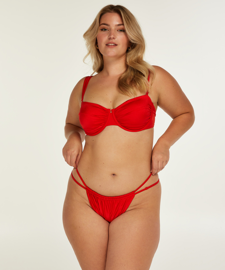 Non-padded bikini top BoraBora, Red