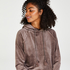 Velours Hoody, Brown