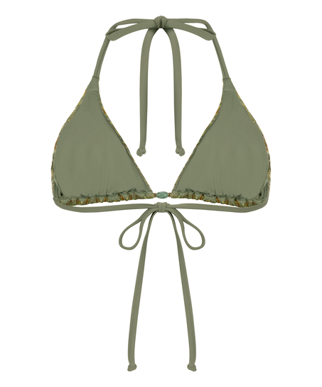 Cali Triangle Bikini Top, Green