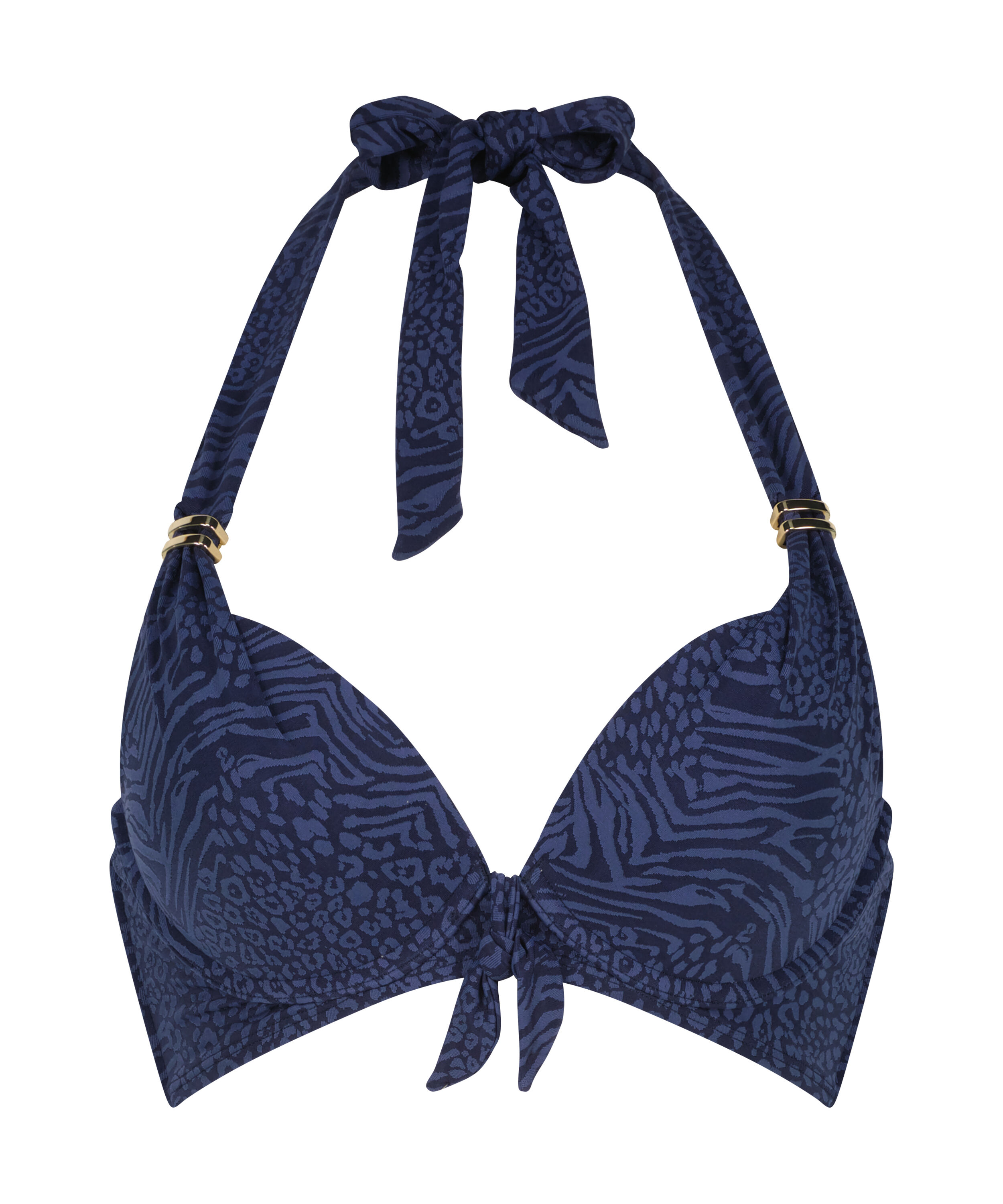 Kai Padded Underwired Bikini top Cup E +, Blue