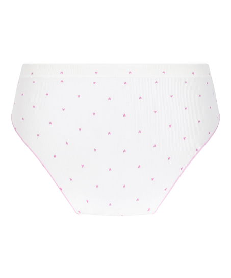 Renee Rib Brazilian Short, White
