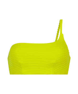 Glow bikini crop top, Yellow