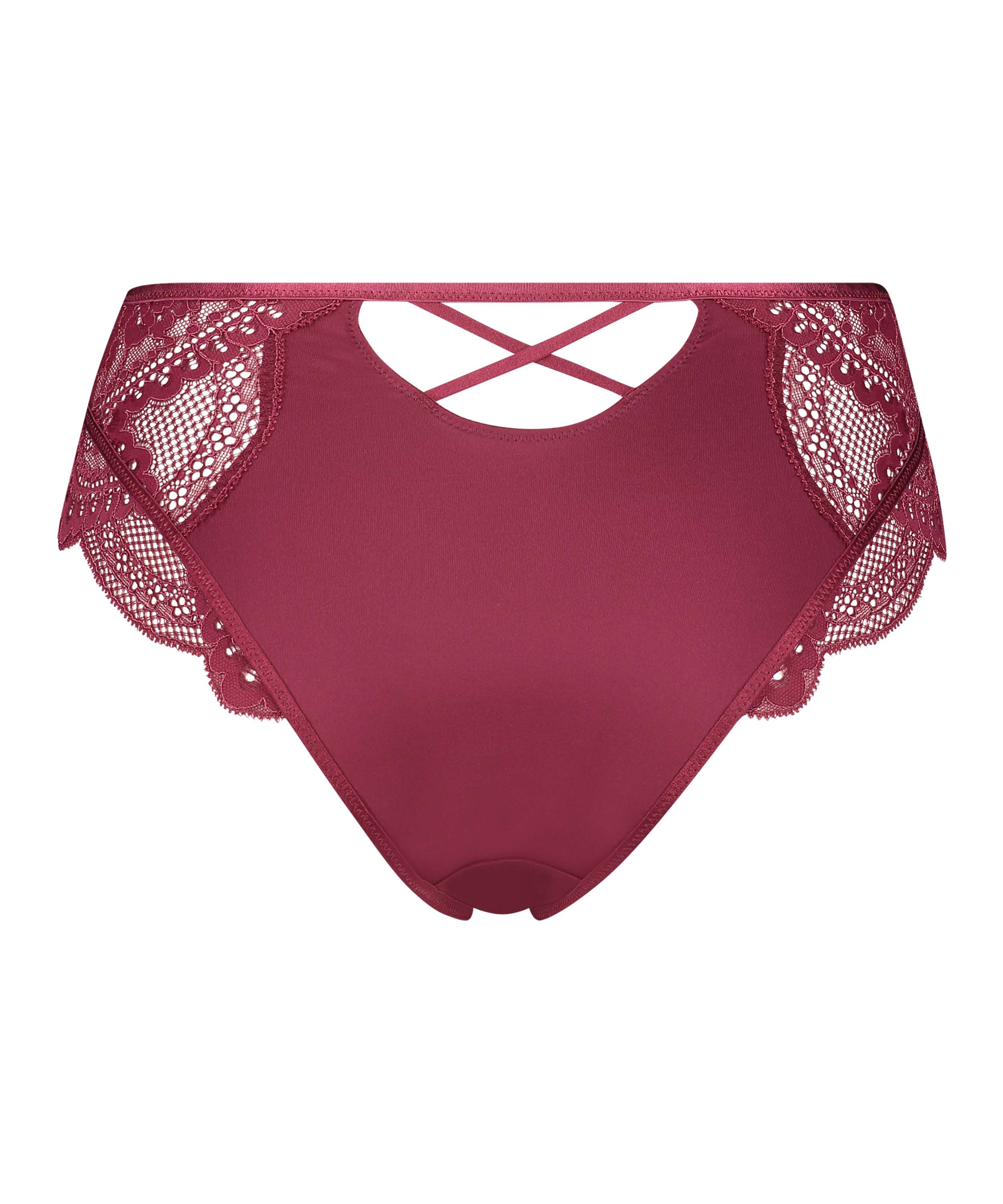Philomena High-Waisted Brazilian Rebecca Mir, Red, main