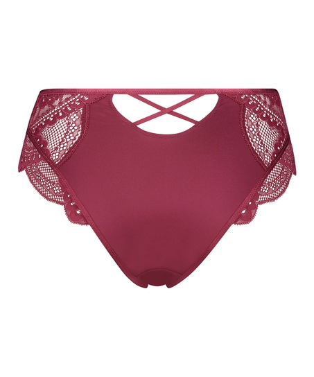 Philomena High-Waisted Brazilian Rebecca Mir, Red
