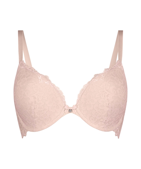 Marine Padded Underwired Push-Up Bra, Pink
