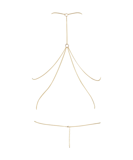 Metal Mesh Bralette, Yellow