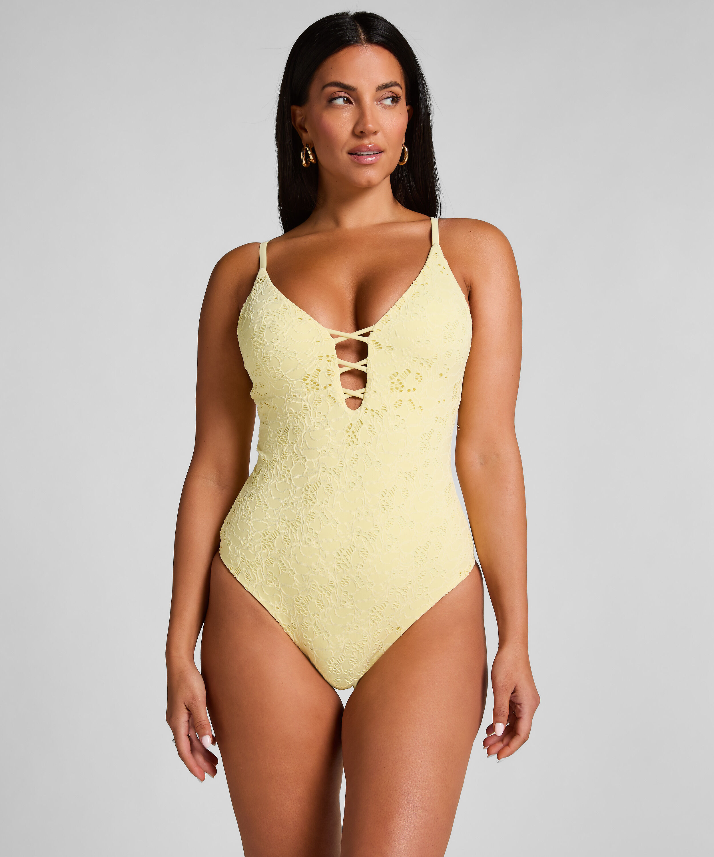 Crochet Bathingsuit, Yellow Crochet Bathingsuit, Yellow