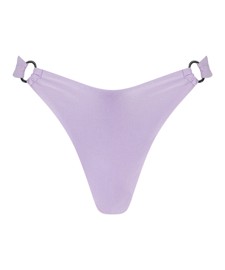 Aruba Rings High Leg Bikini Bottoms, Purple
