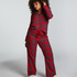 Twill pyjama set, Red