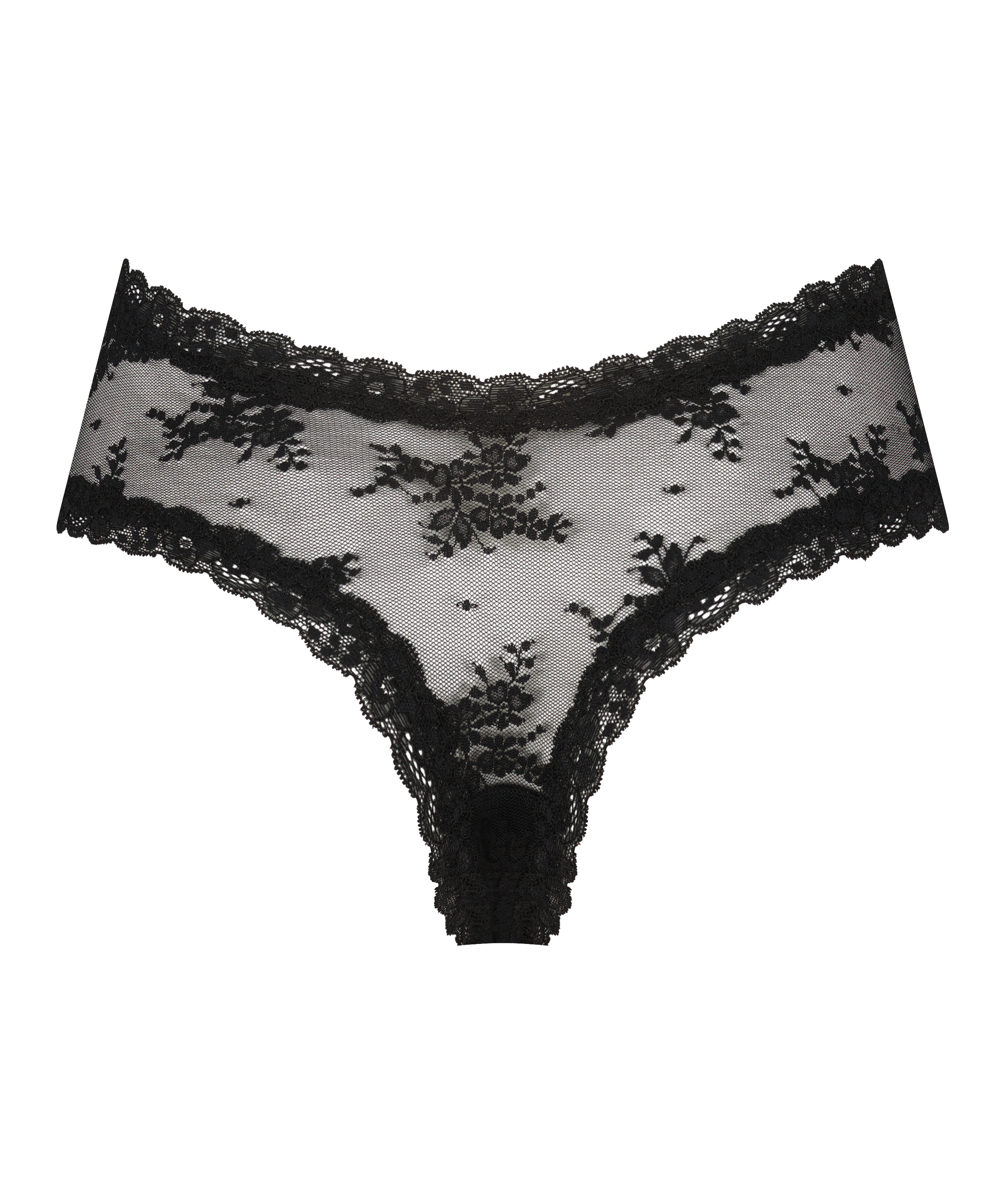 V-shape Mesh Brazilian, Black, main