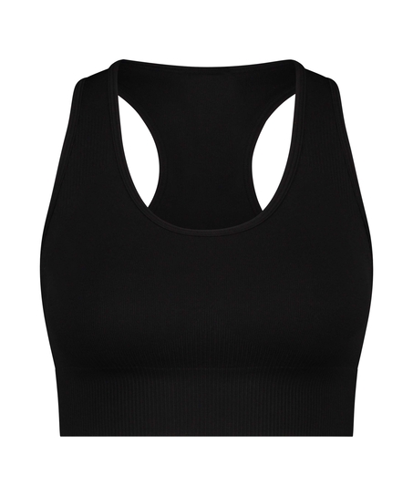 HKMX Seamless Sports Bra, Black