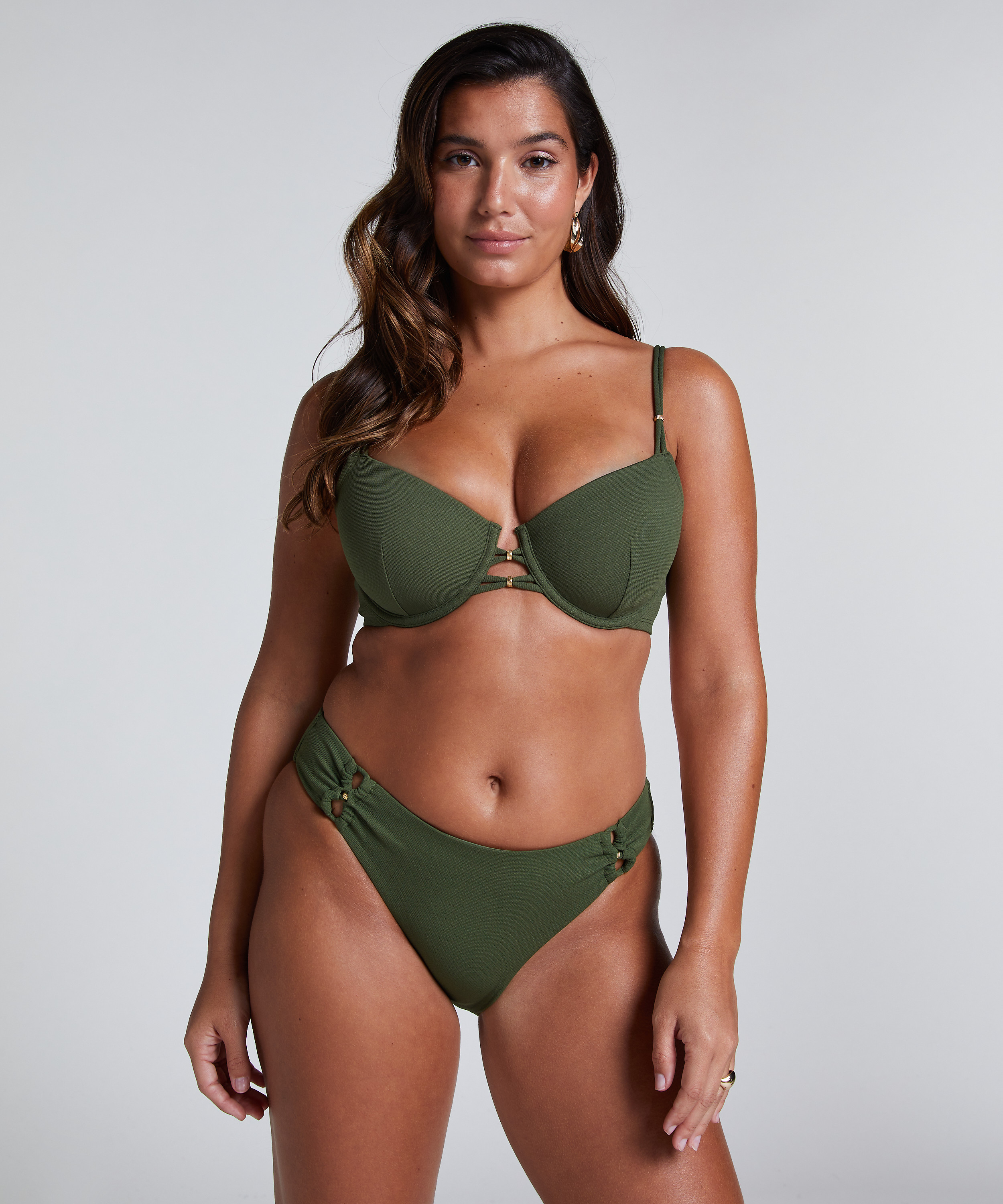 Holbox Rio Bikini Bottoms, Green, main