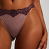 Lace & Shine Thong, Purple