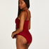 Scallop swimsuit, Red