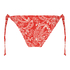 Paisley Brazilian tanga bikini bottoms, Red