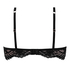 Poppy Padded Underwired Bra, Black